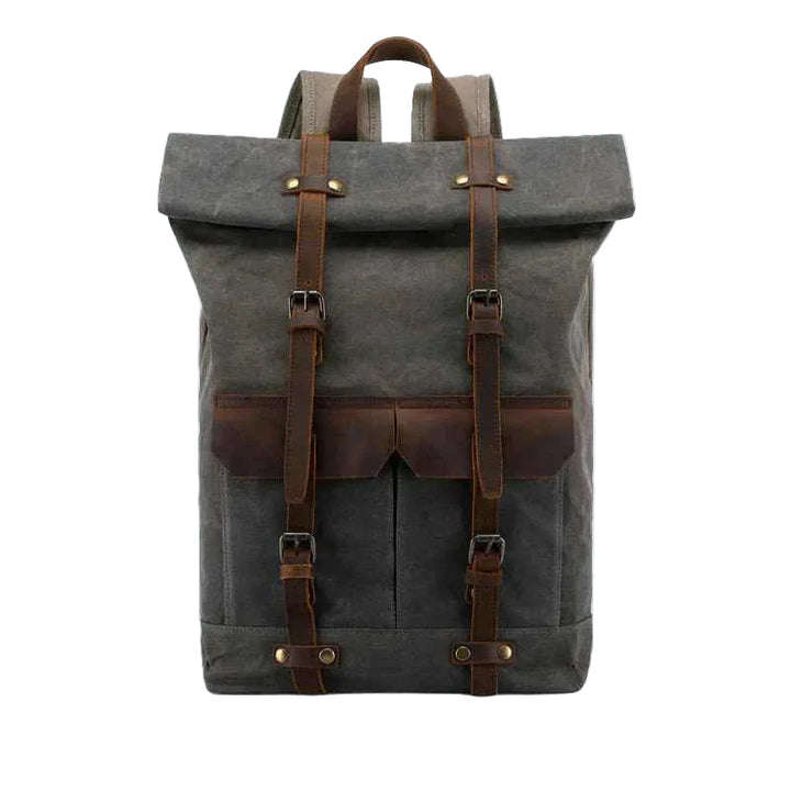 Vattentät campingryggsäck för män, vintage stil. Perfekt för vandring och utomhusbruk, 20L.