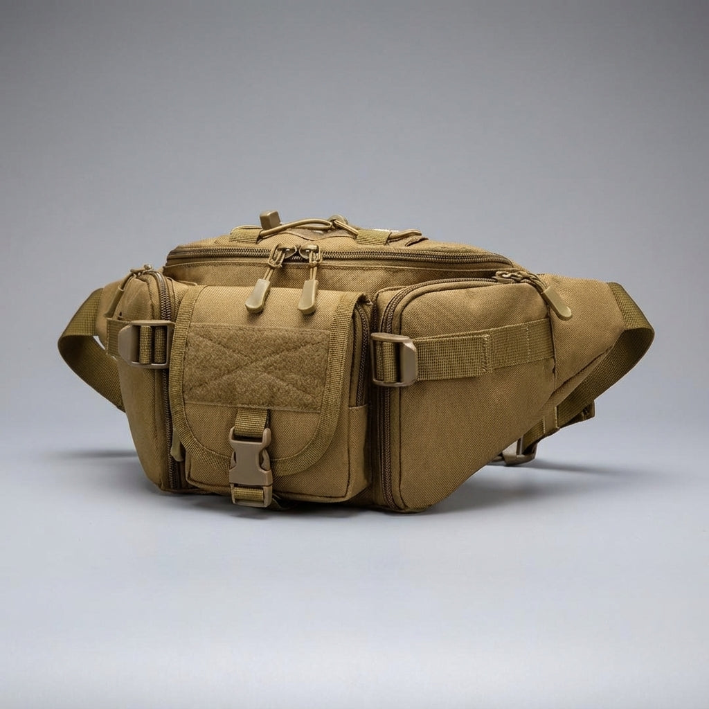 PackForge vattentät fannypack för äventyr & vandring. Säkert crossbody-alternativ för taktisk utrustning.
