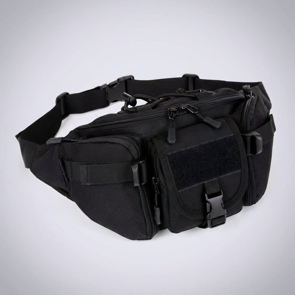 Robust vattentät midjeväska & crossbody fannypack, taktisk förvaring för vandring & outdoor-äventyr.