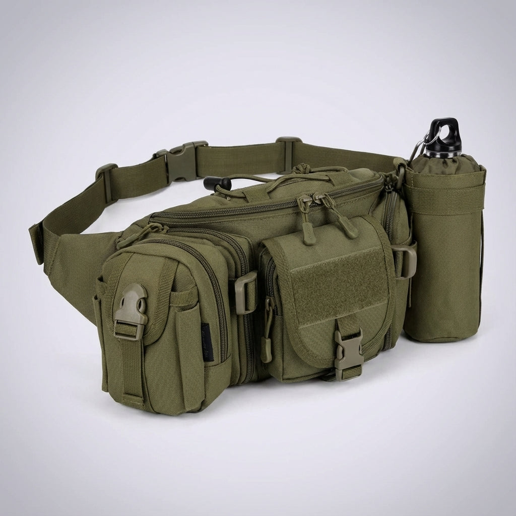 PackForge vattentät taktisk midjeväska för äventyr. Hållbar outdoor utrustning & förvaring för unisex.