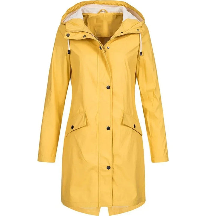 Vattentät trenchcoat för kvinnor: Elegant damjacka, vindtät och redo för alla väder.