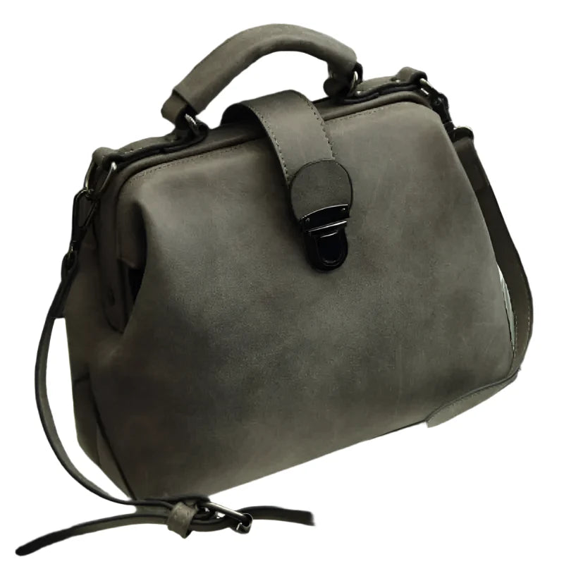 Vintage koppling i läderstil för kvinnor. Rymlig PU-läder clutch, perfekt för fest eller vardag.