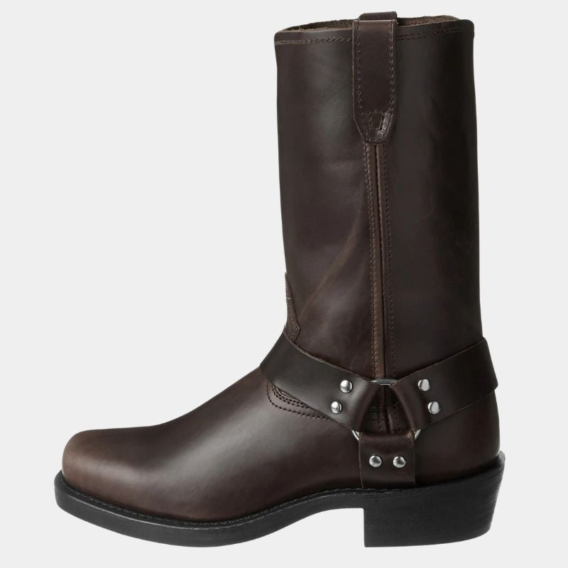 Slanka kvinnors vintage cowboystövlar. Höga stövlar i westernstil som passar till höst- och vintergarderoben.