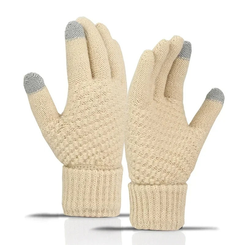 Vinterhandskar i klassisk design, utmärkta för vintermode. Håller dig varm och chic.