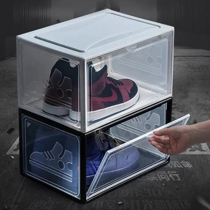 Modern sneakerslåda för dammfri förvaring. Optimalt skoskydd för alla dina favoritskor.
