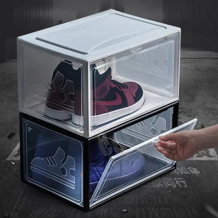 Modern sneakerslåda för dammfri förvaring. Optimalt skoskydd för alla dina favoritskor.